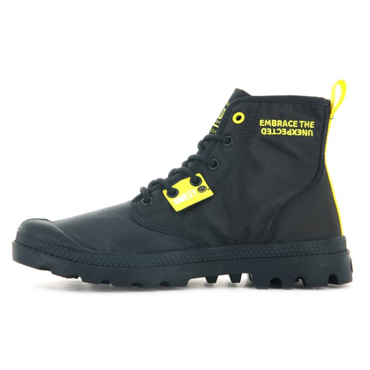 Bottes Palladium Pampa Smiley Change Femme Noir | FR FBH729D